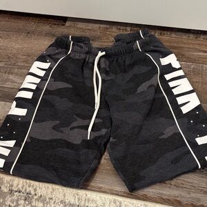 PINK Victoria's Secret Black Camo Joggers
